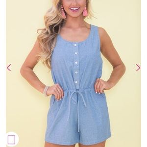 Denim Romper